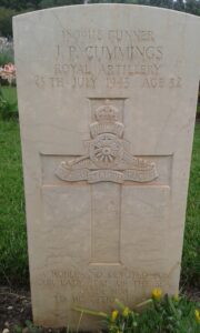 Grave of Joseph Cummings, Sicily
